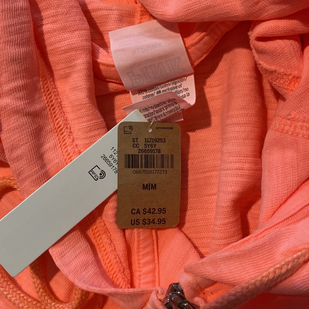 NWT Victoria’s Secret cotton zip hoodie - Picture 6 of 6